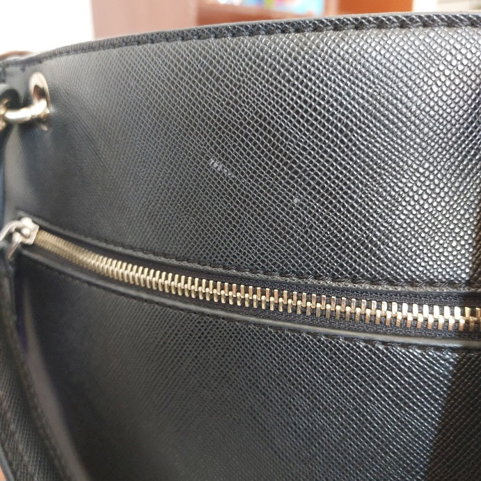 Guess Black Kamryn Leatherette Tote Bag | Pre Loved |