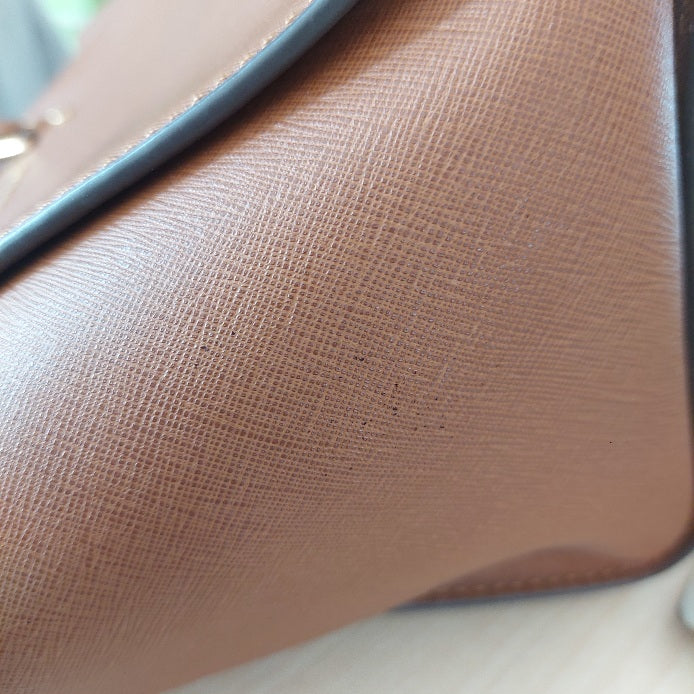 Michael Kors Selma Tan Leather Satchel Bag | Pre Loved |