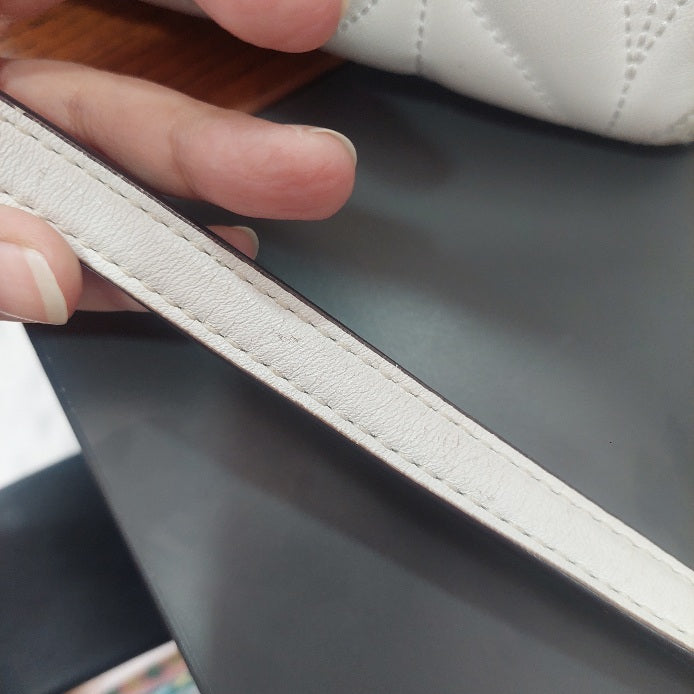 Kate Spade White Meena Leather Briar Lane Quilted Shoulder Bag | Pre Loved |