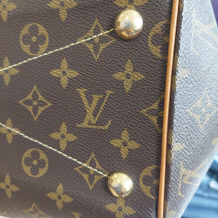 Louis Vuitton Brown Leather Monogram 'Tivoli GM' Bag | Pre Loved |