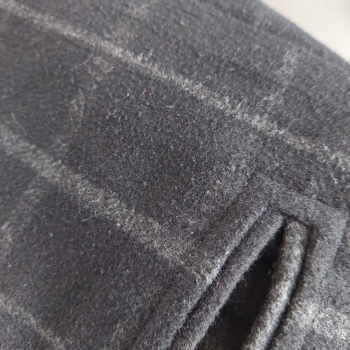 Next Black Check Print Long Coat | Gently Used |