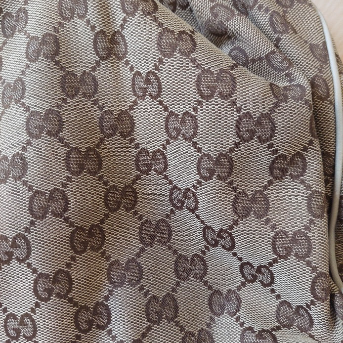 Gucci Beige Sukey Monogram Canvas With Leather Trim shoulder bag | Pre Loved |