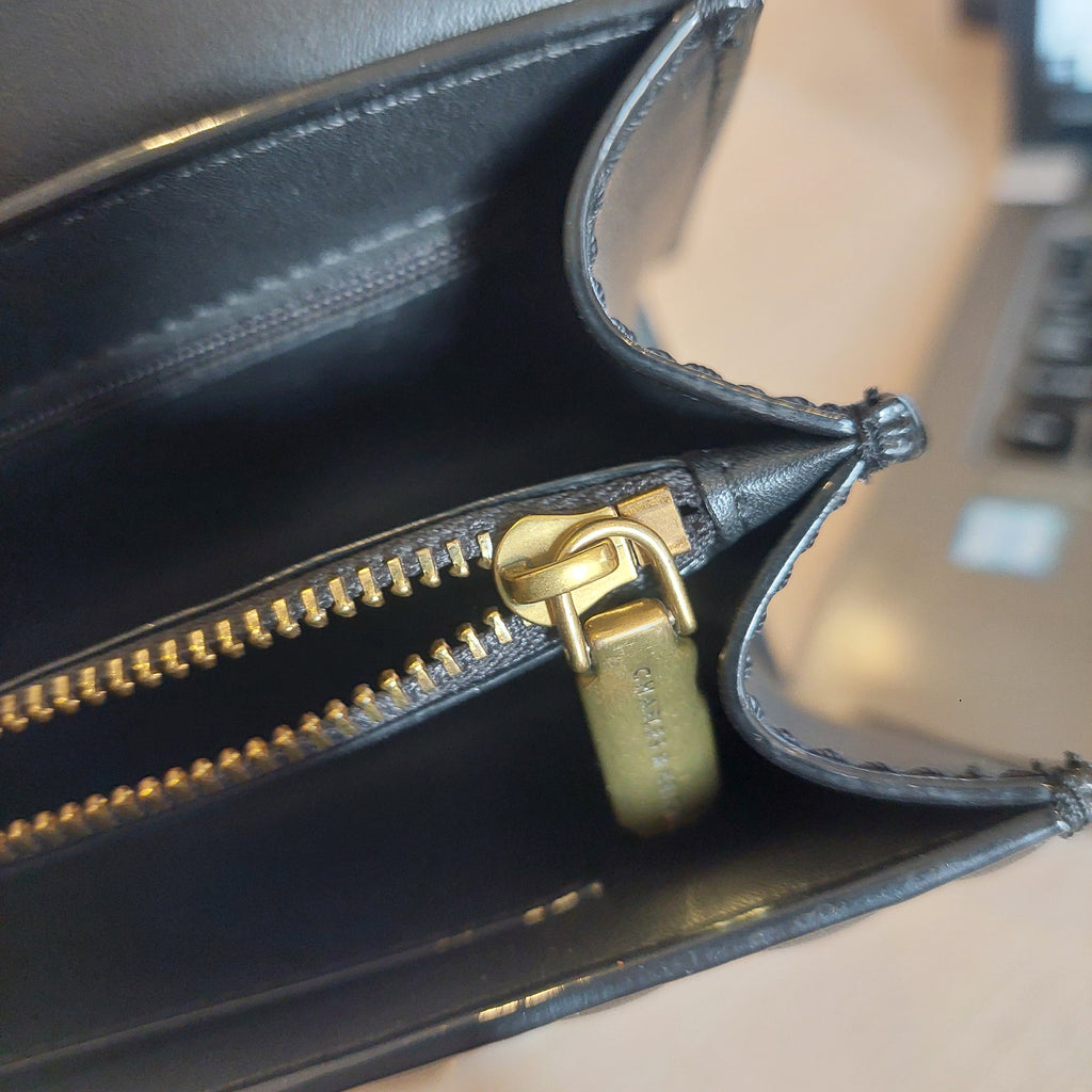 Charles & Keith Black Panelled Handle Bag | Pre Loved |