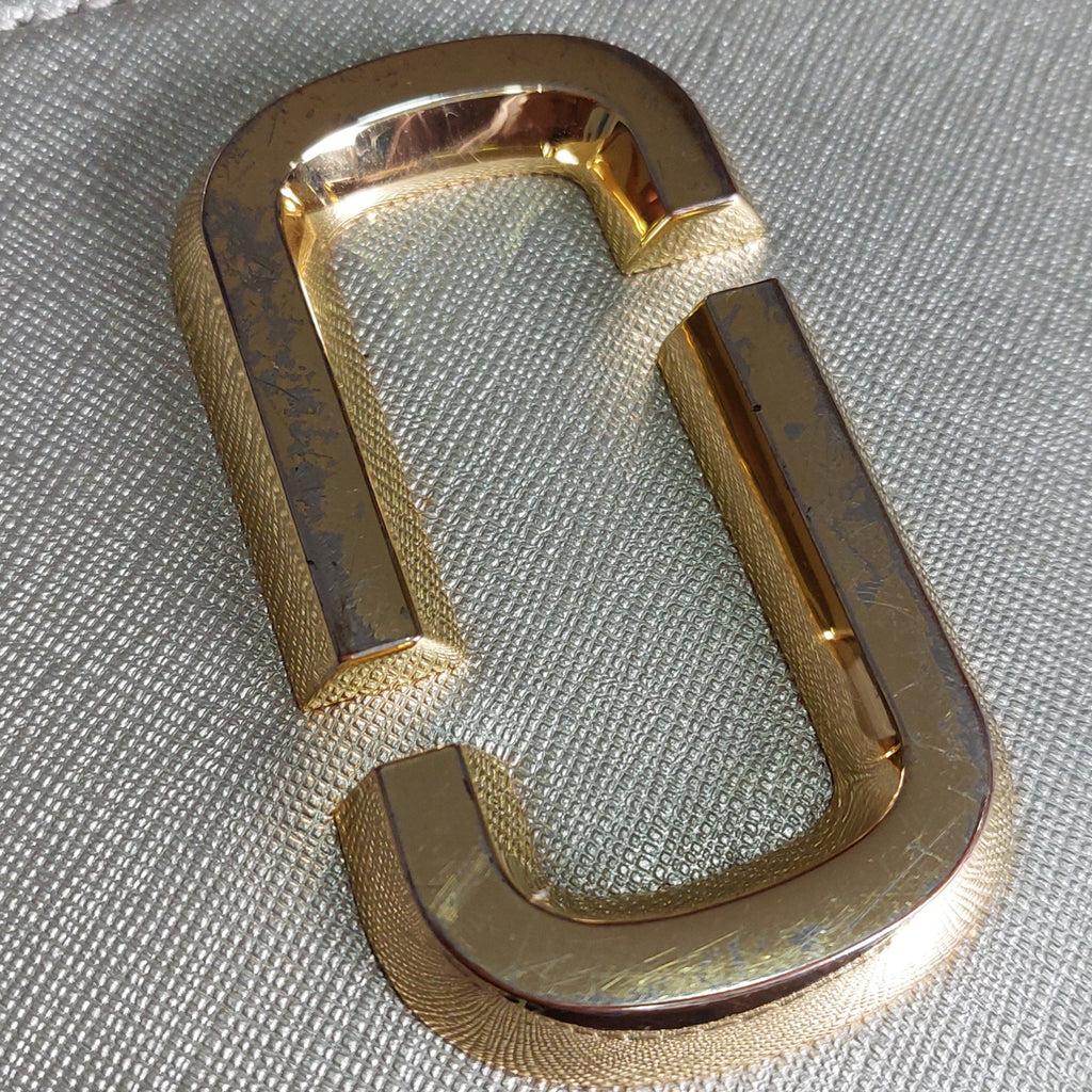 Marc Jacobs Gold/Silver Leather Snapshot Camera Crossbody Bag | Pre Loved |