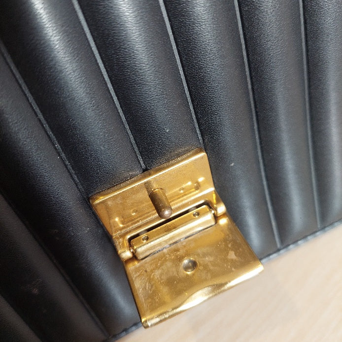 Charles & Keith Black Panelled Handle Bag | Pre Loved |