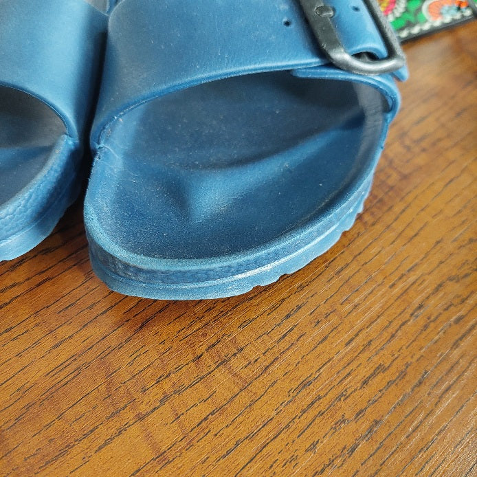 Birkenstock Blue Arizona Essential Sandals | Pre Loved |