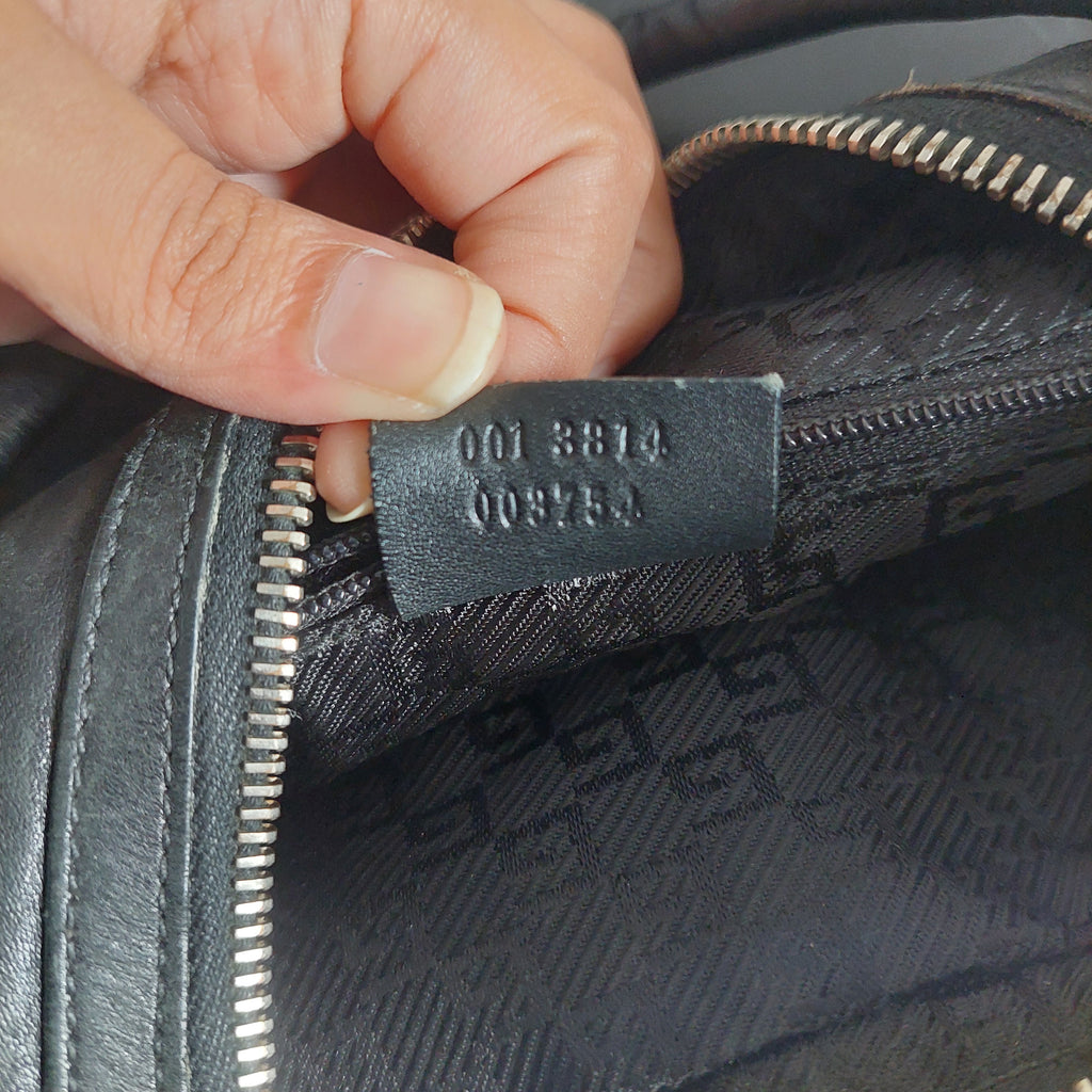 Gucci Black Leather Shoulder Bag | Pre Loved |