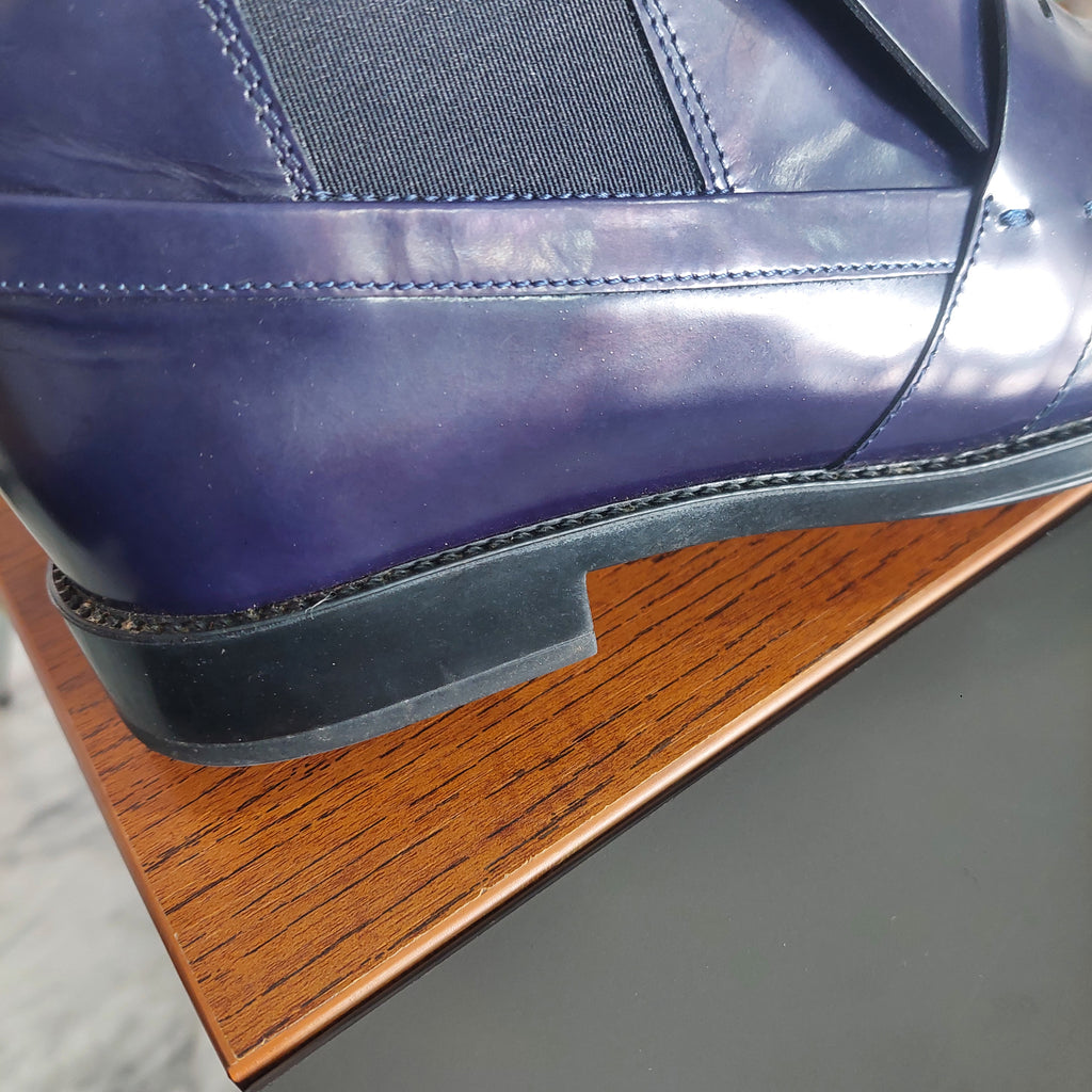 Tod's Navy Blue Leather Chelsea Boots | Pre Loved |