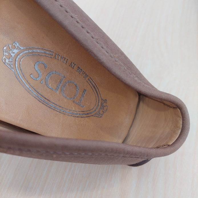 Tod's Beige Suede Loafers | Pre Loved |