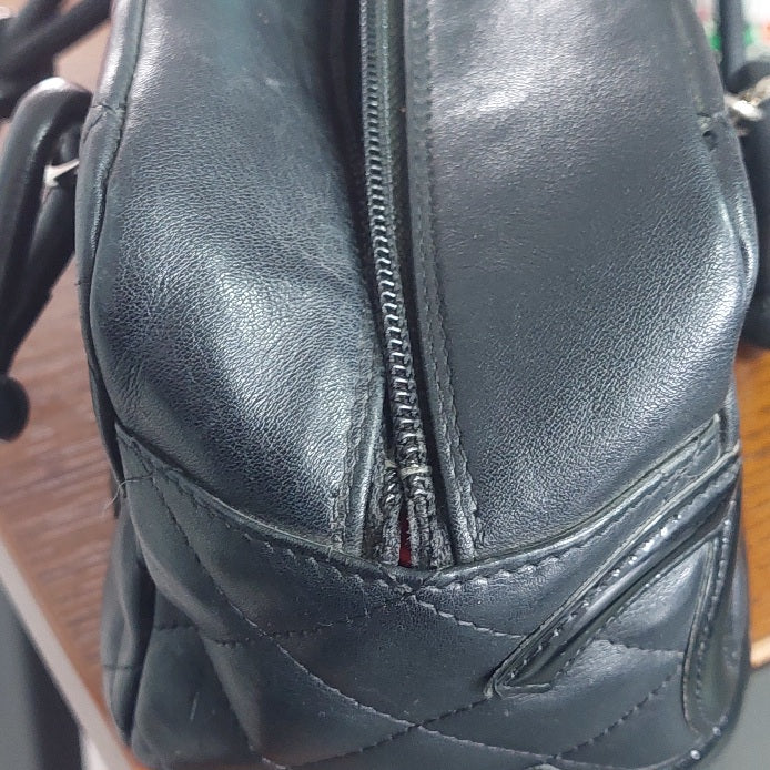 Chanel Black Calf Leather Cambon Ligne Mini Bag | Pre Loved |