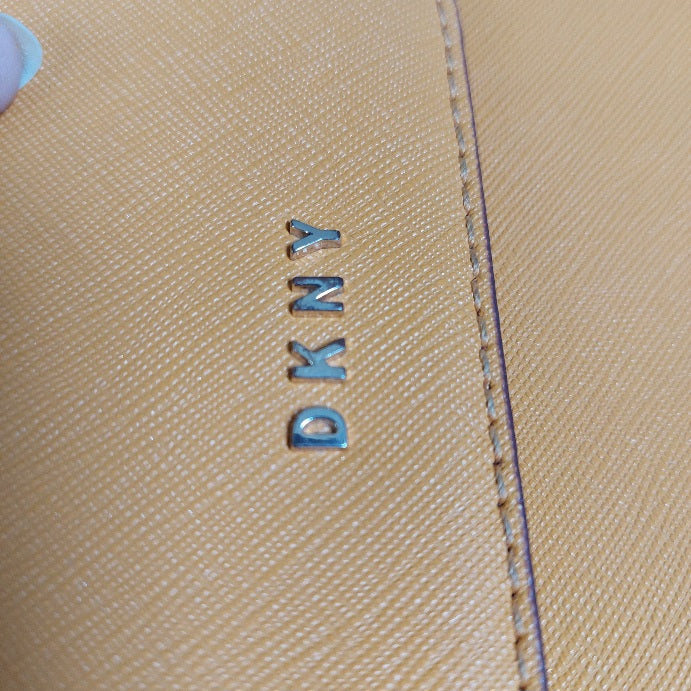 DKNY Mustard Leather Crossbody Bag | Gently Used |