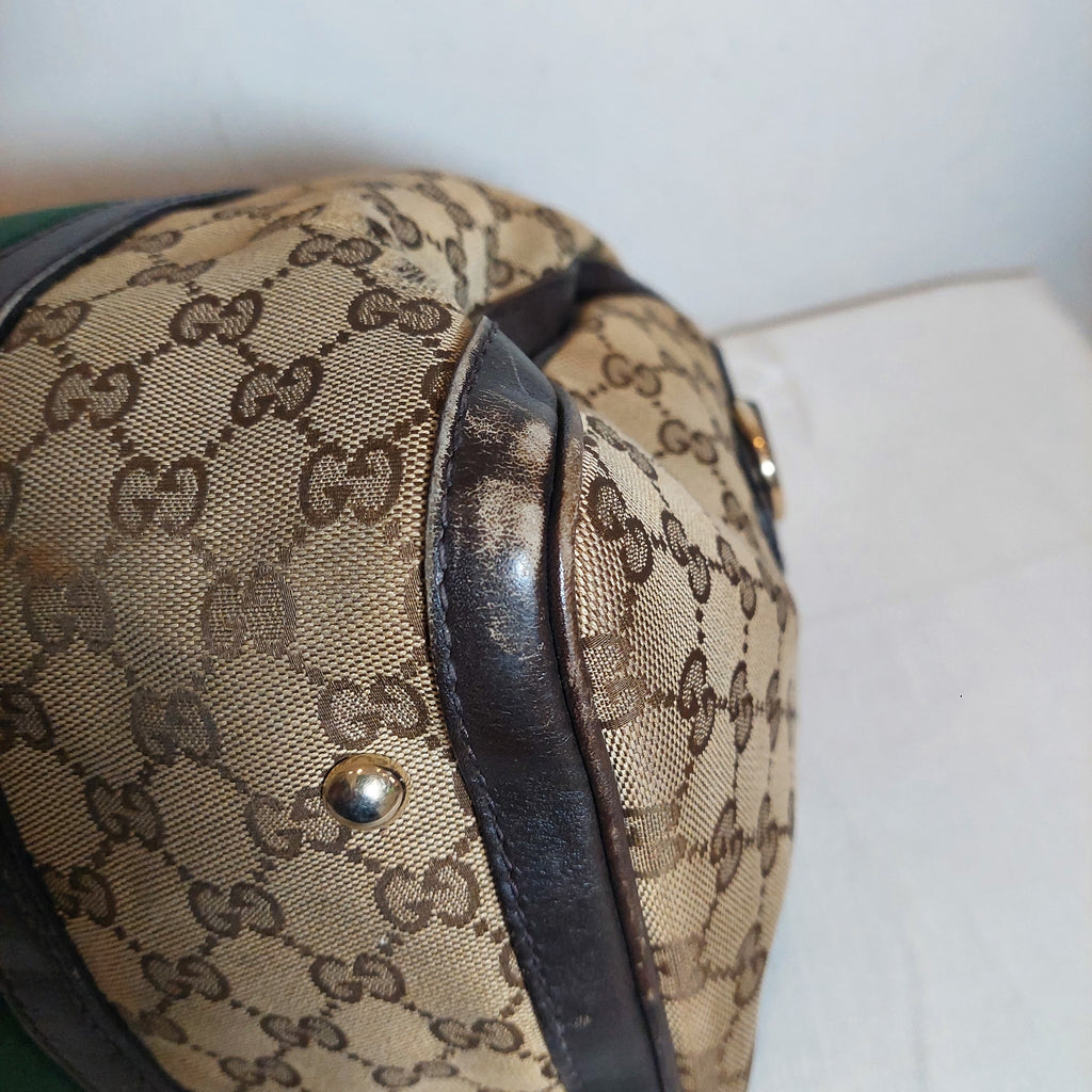 Gucci Monogram Canvas and Leather Tote Bag | Pre loved |