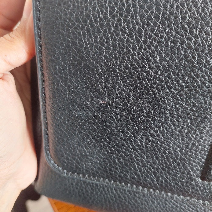 Calvin Klein Black Dressed EW Leatherette Crossbody Bag | Pre Loved |