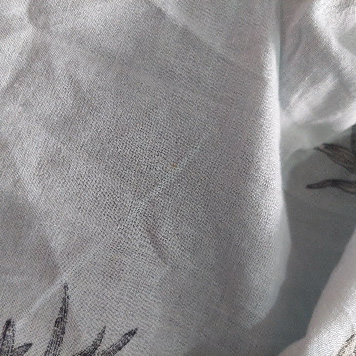 Massimo Dutti Men's Light Blue Floral Print Button Down Shirt | Pre Loved |