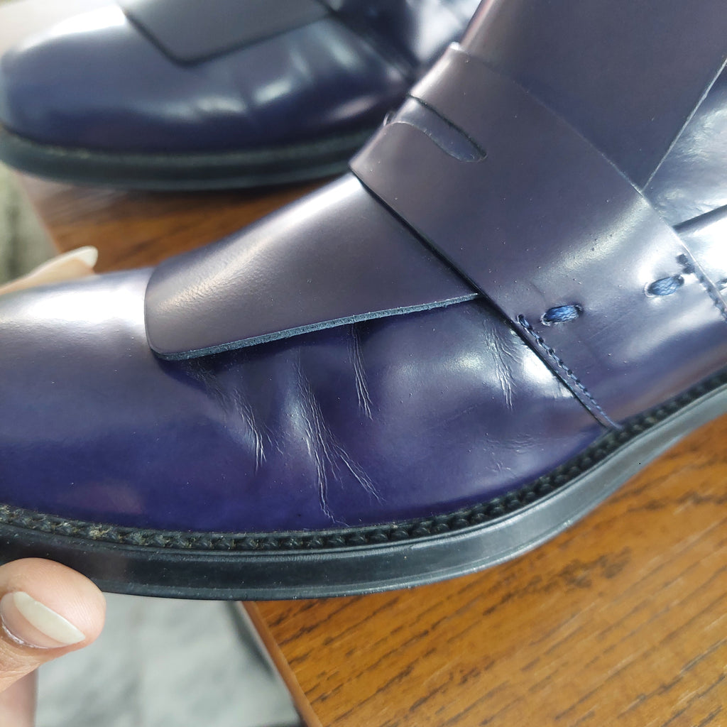 Tod's Navy Blue Leather Chelsea Boots | Pre Loved |