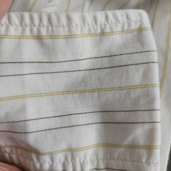 Old Navy Cream Striped Collared Shirt | Pre Loved |
