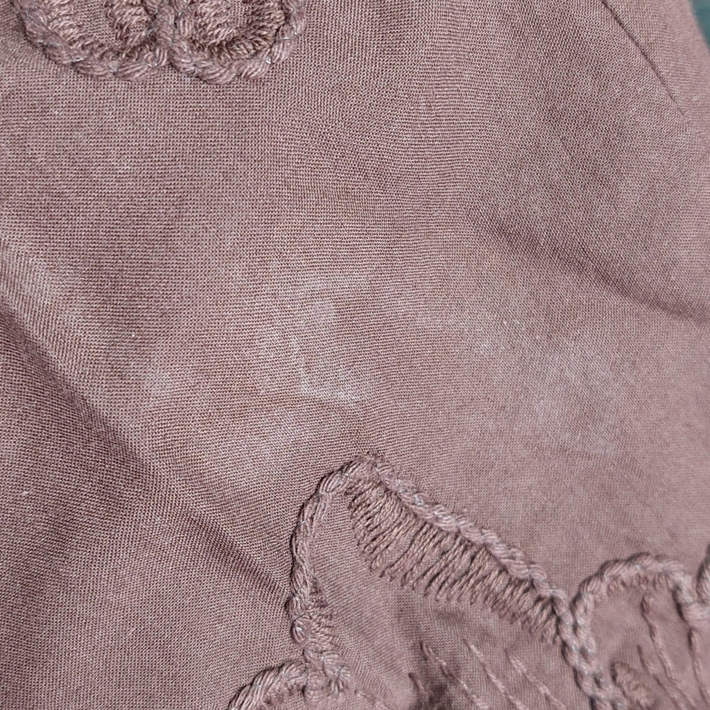 ZARA Brown Embroidered Sleeveless Co-ord Set | Pre Loved |