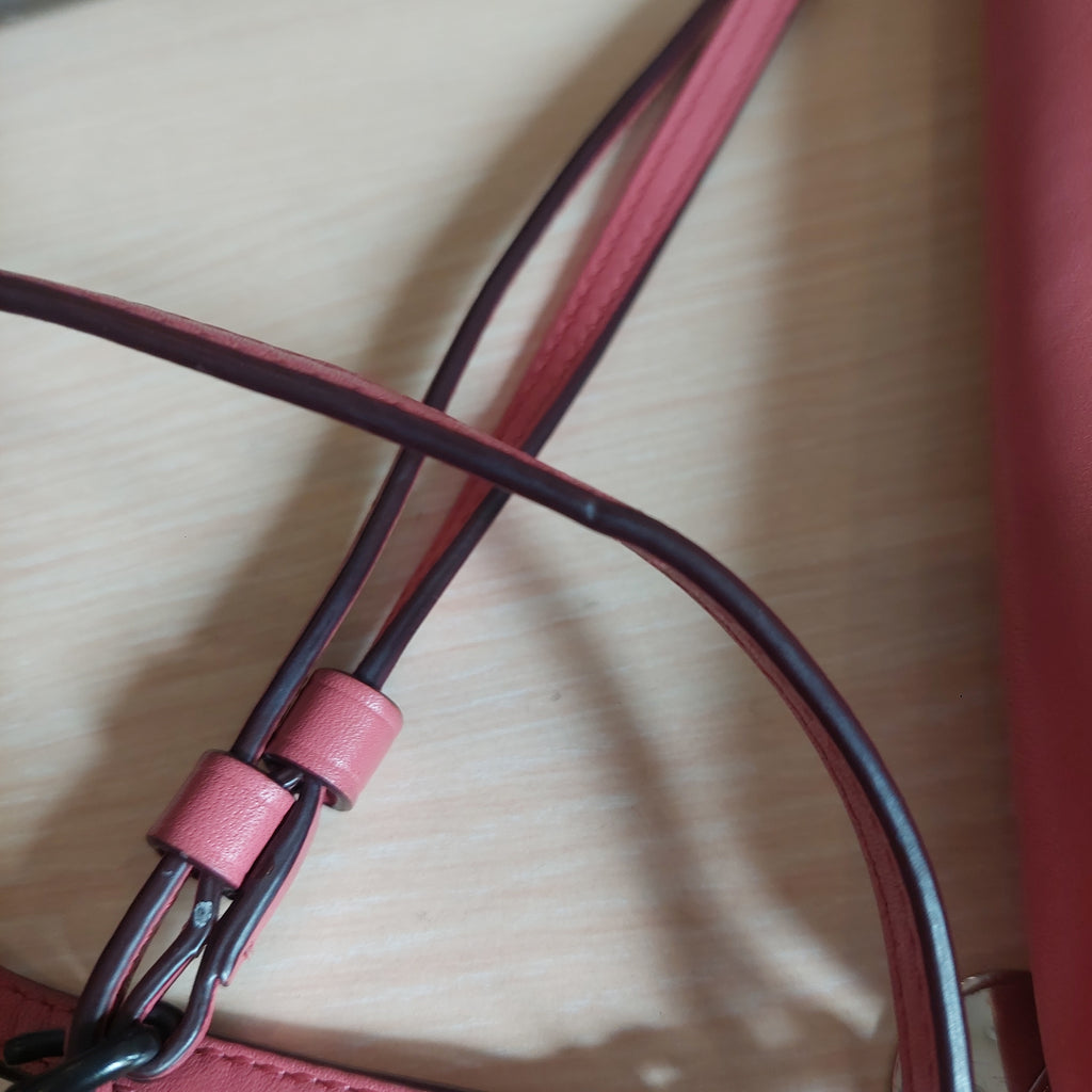 Coach Barbie Pink Dinky Leather Crossbody Bag | Pre Loved |