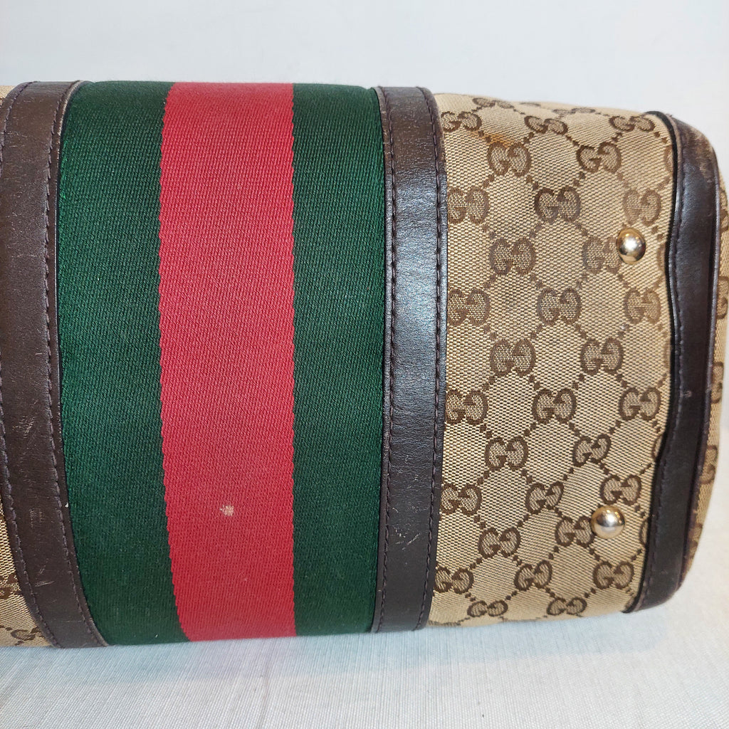 Gucci Monogram Canvas and Leather Tote Bag | Pre loved |