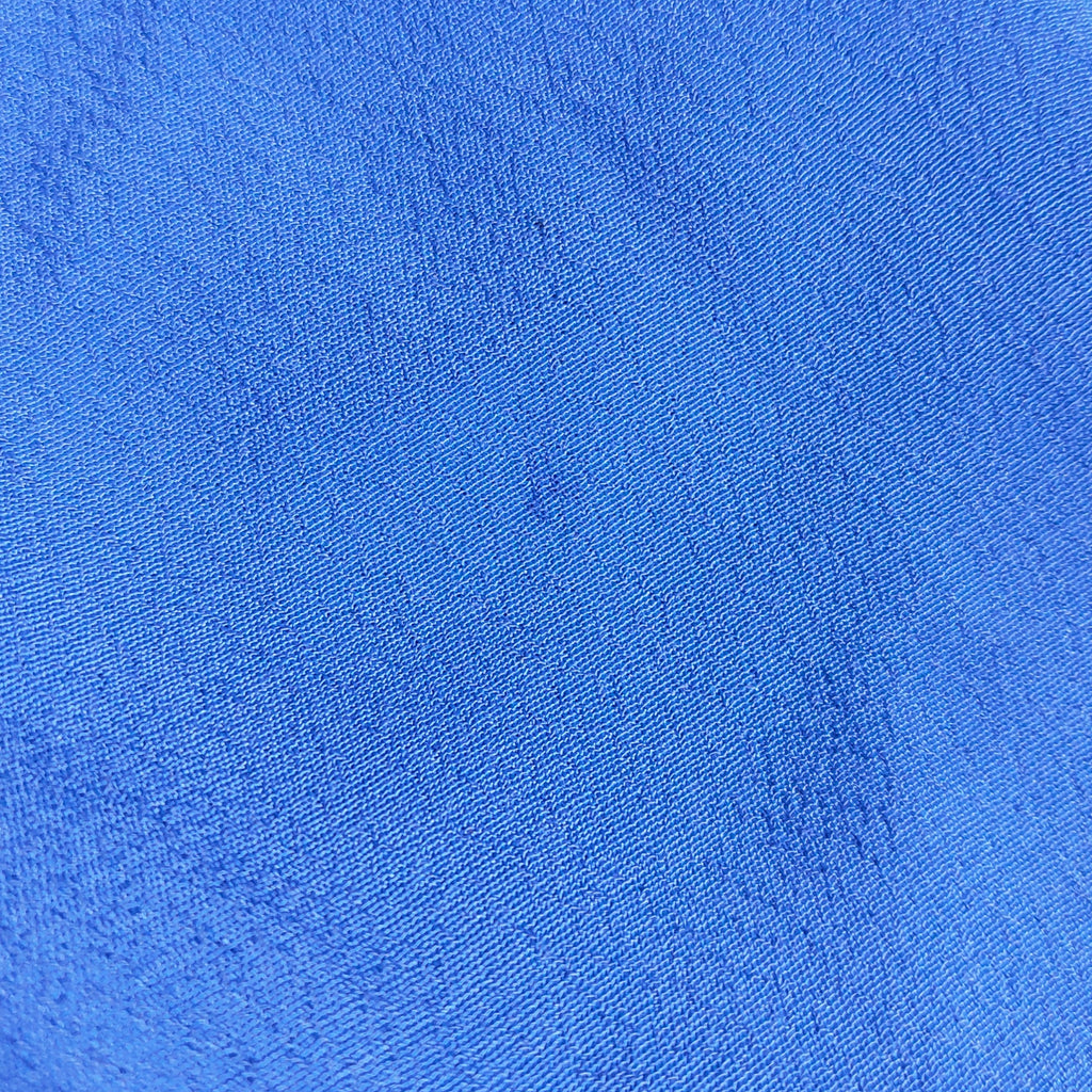 Samar Mehdi Blue Button Down Crepe Silk Top | Gently Used |