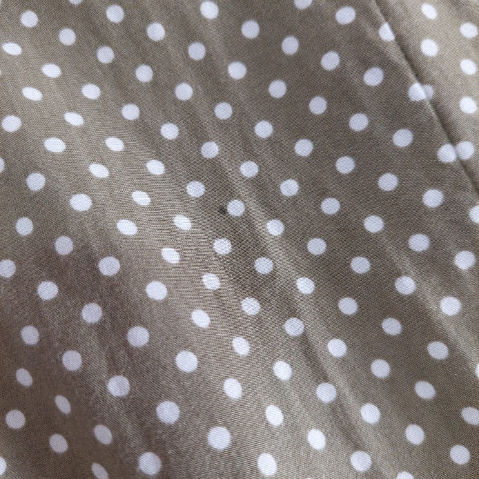 Mango Green Polka Dot Button Down Knee Length Dress | Gently Used |