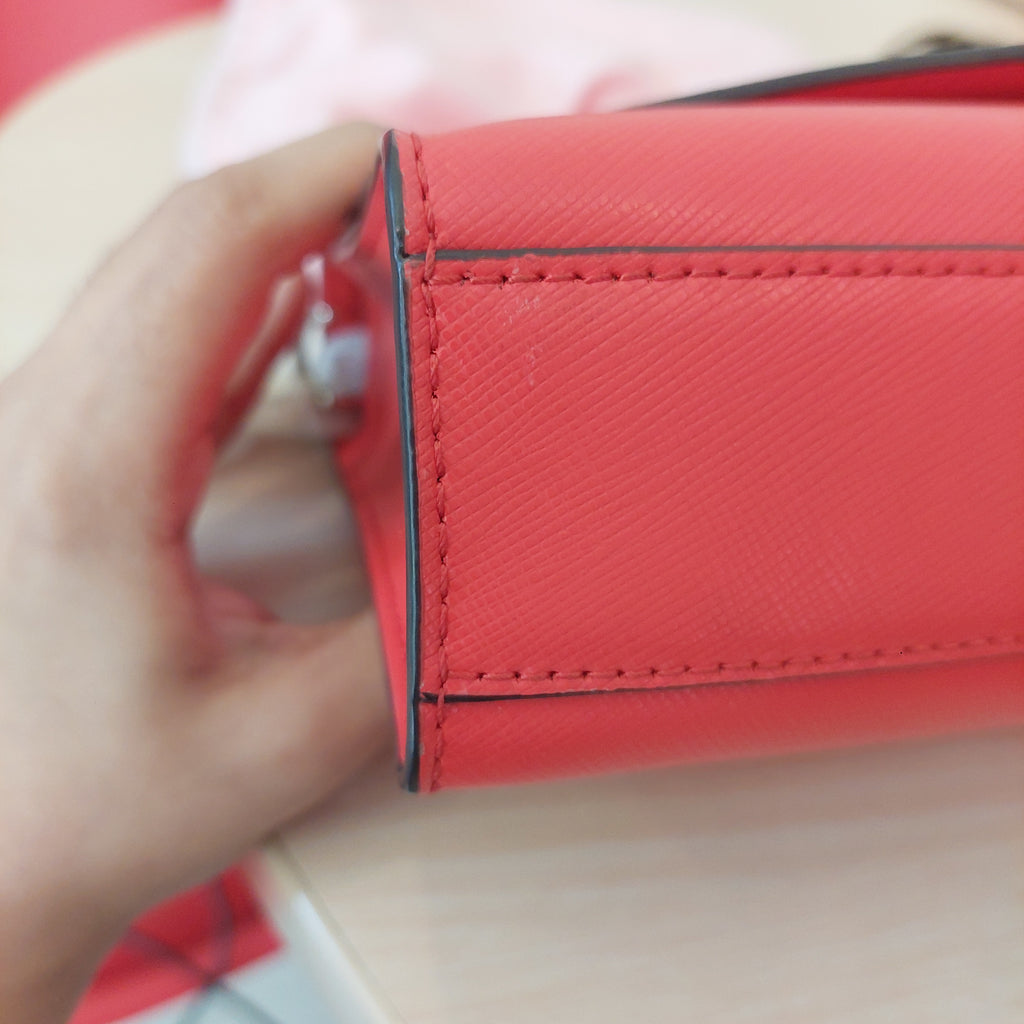 Kate Spade Red Carson Leather Crossbody Bag | Pre Loved |