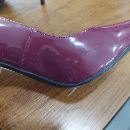 Guess Burgundy DCark Prindy Pointed Toe Pumps | Pre Loved |