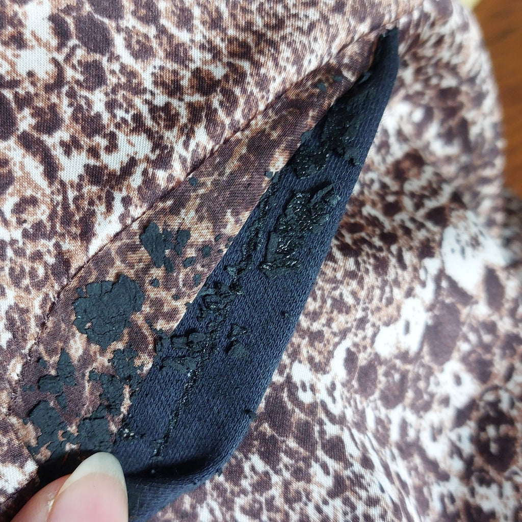 H&M Brown Printed Satin Top | Pre Loved |
