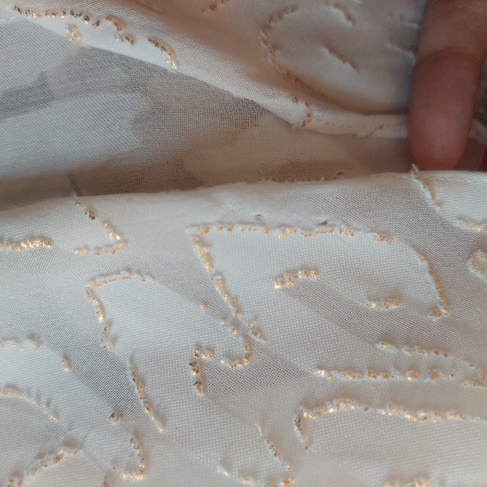 H&M Off White Semi Sheer Textured Kaftan | Pre Loved |