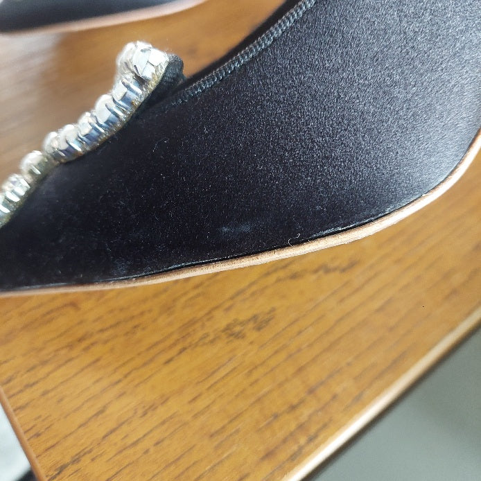 Sophia Webster Black Bibi Pearl Mid Pumps | Pre Loved |