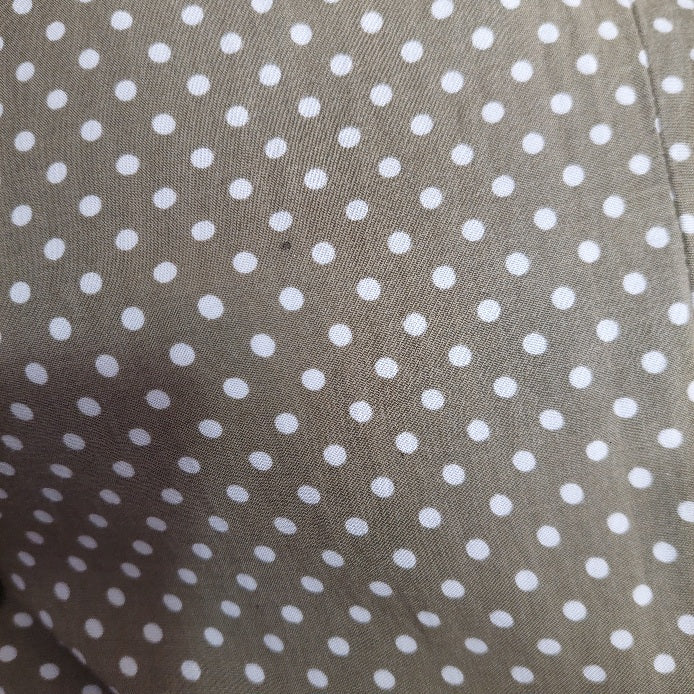 Mango Green Polka Dot Button Down Knee Length Dress | Gently Used |