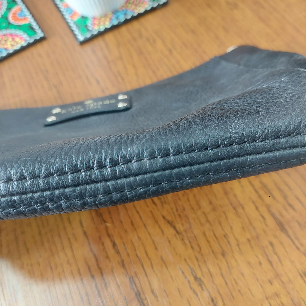 Kate Spade Black Leather 'Wellesley' Shoulder Bag | Pre Loved |