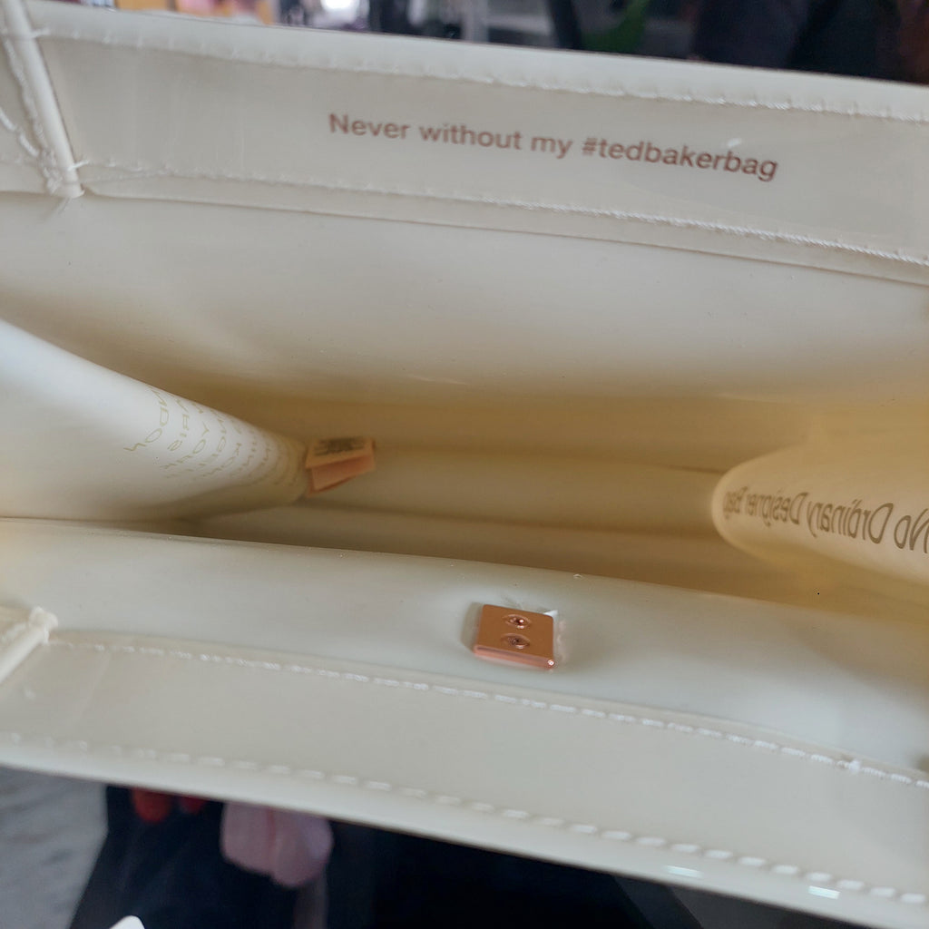 Ted Baker Ivory Aracon Plain Bow Small Icon Bag | Brand New |