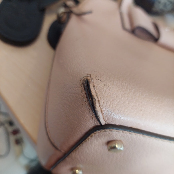 Kate Spade Rosy Pink Matthews Street Maise Leather Satchel Bag | Pre Loved |