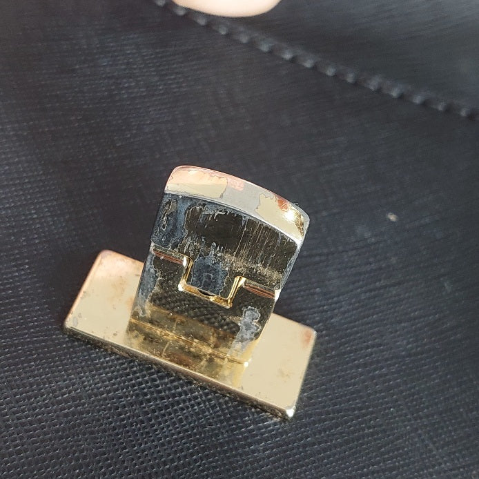 Michael Kors Black Tina Leather Clutch Crossbody and Detachable Wallet Bag | Pre Loved |