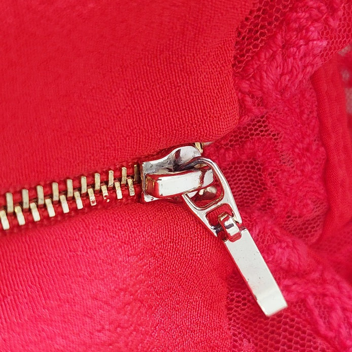 Naf Naf Red Lace Sleeveless Top | Gently Used |