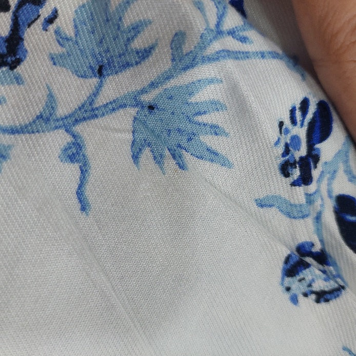 Riffat Aliani White & Blue Printed Co-ord Set | Gently Used |