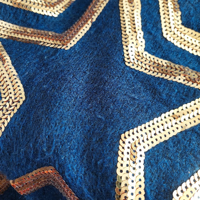 Wallis Navy Blue Sequin Star Sweater | Pre Loved |