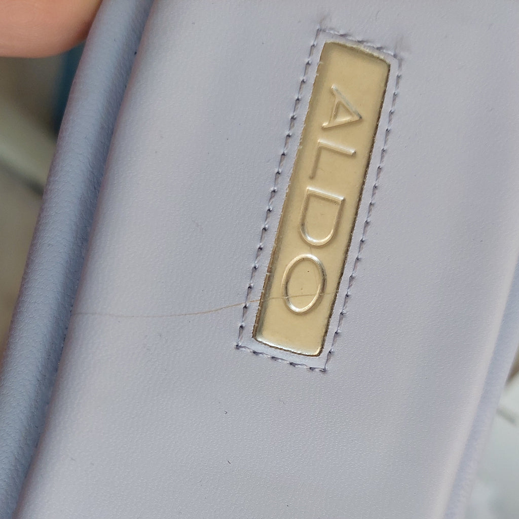ALDO 'Chicago' Lilac Quilted Slide Sandals | Brand New |