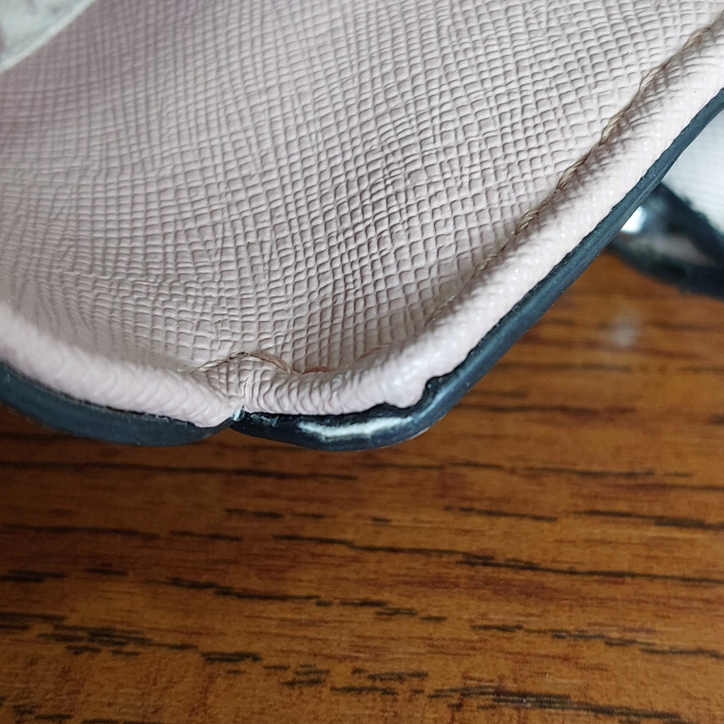 Guess Pink Two Tone Leatherette Goldenrod Back Satchel Bag | Pre Loved |