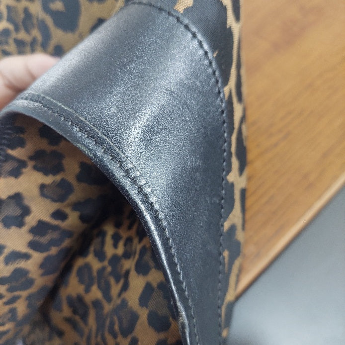 Fendi Canvas Monogram & Cheetah Print Hobo Bag | Pre Loved |