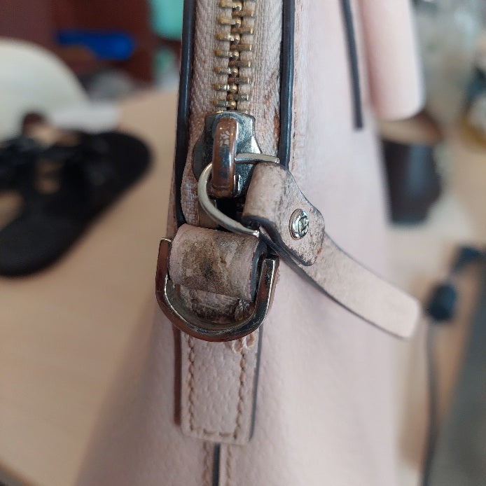 Kate Spade Rosy Pink Matthews Street Maise Leather Satchel Bag | Pre Loved |
