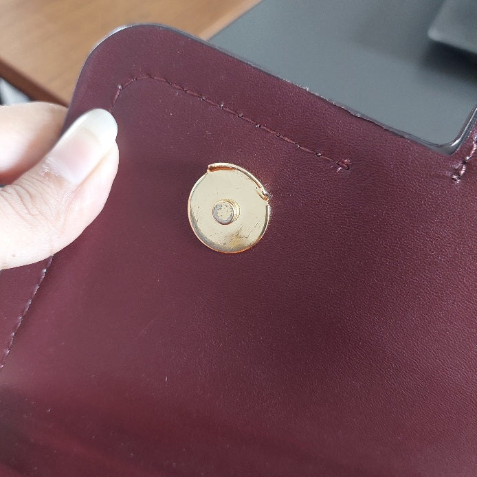 Michael Kors Merlot & Brown Monogram Heather Shoulder Bag | Pre Loved |