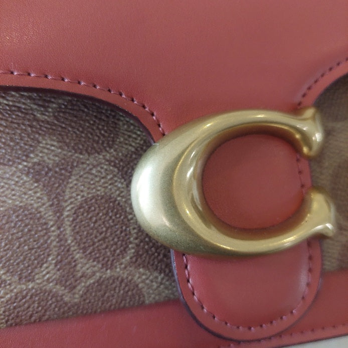Coach Tan & Rust Monogrammed Tabby Shoulder Handbag | Like New |