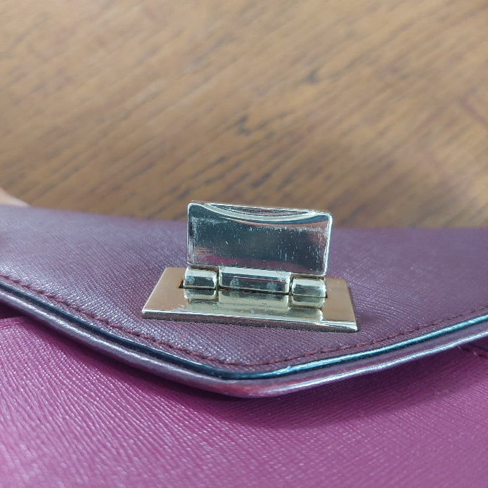 Kate Spade Burgundy Leather Wesley Place Natalie Crossbody Bag | Pre Loved |