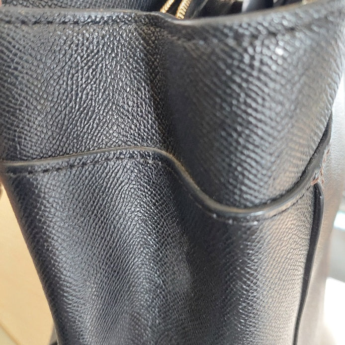 Coach Brown & Black Signature Coated Canvas 'Casey' Tote Bag | Pre Loved |