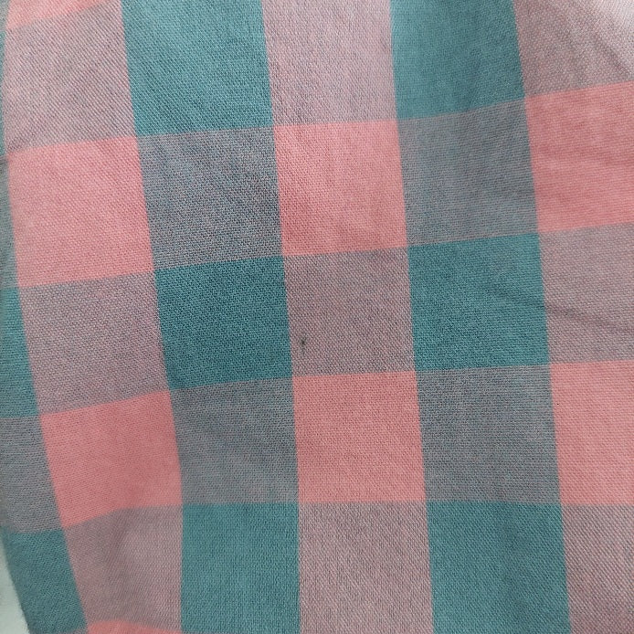 J.Crew Men's Pink Check Print Collared Shirt | Pre Loved |