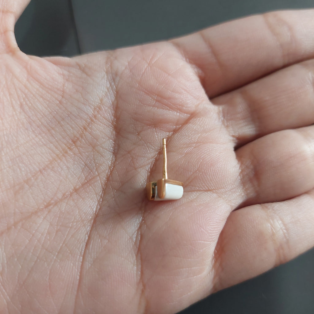 Louis Vuitton Gold V Stud Earrings | Gently Used |