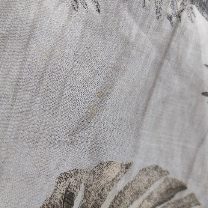 Massimo Dutti Men's Light Blue Floral Print Button Down Shirt | Pre Loved |