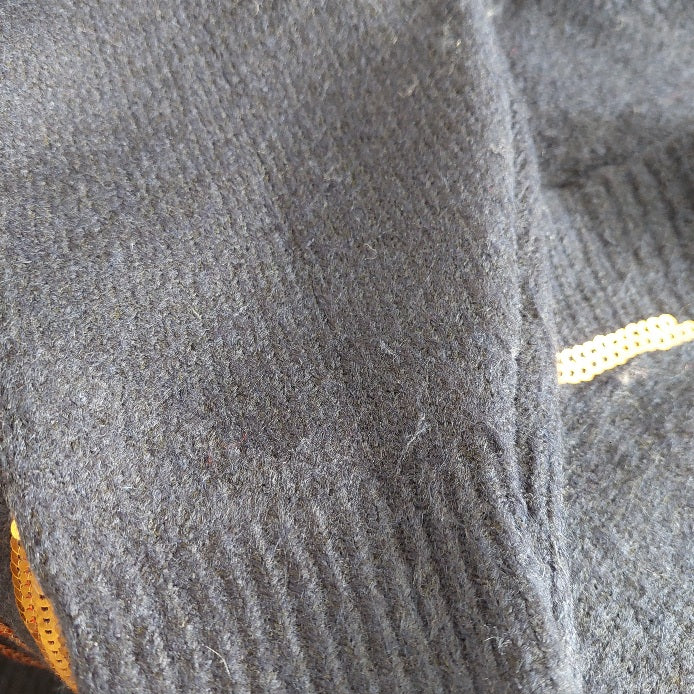 Wallis Navy Blue Sequin Star Sweater | Pre Loved |